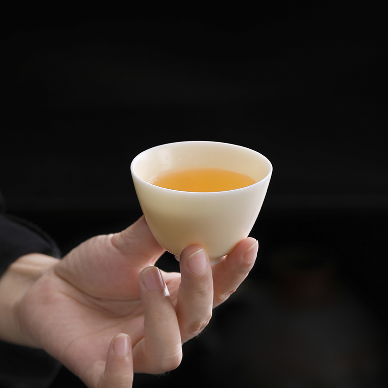 汝窑一碗两杯便携盖碗茶具套装 德化陶瓷户外旅行定制