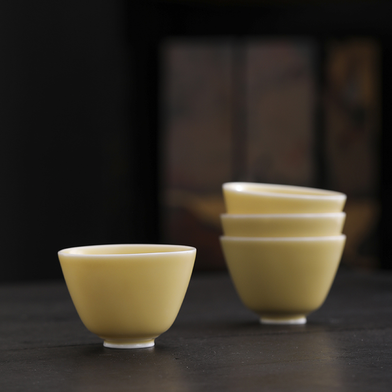 汝窑一碗四杯三才盖碗茶具套装 德化陶瓷功夫茶具定制