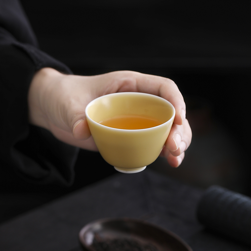 汝窑一碗四杯三才盖碗茶具套装 德化陶瓷功夫茶具定制