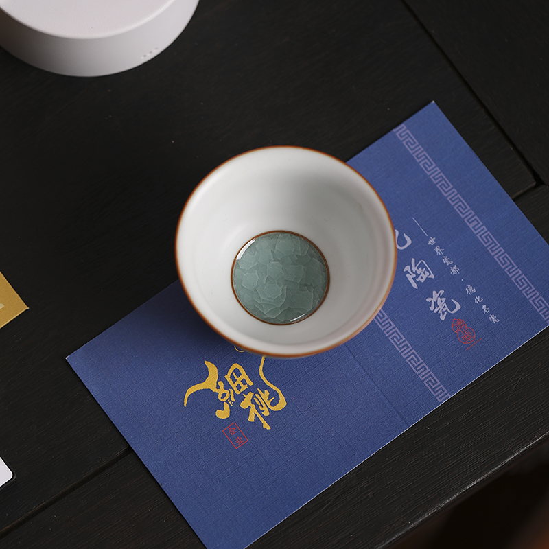 汝窑流沙画商务茶礼套装 德化陶瓷创意茶具礼品定制